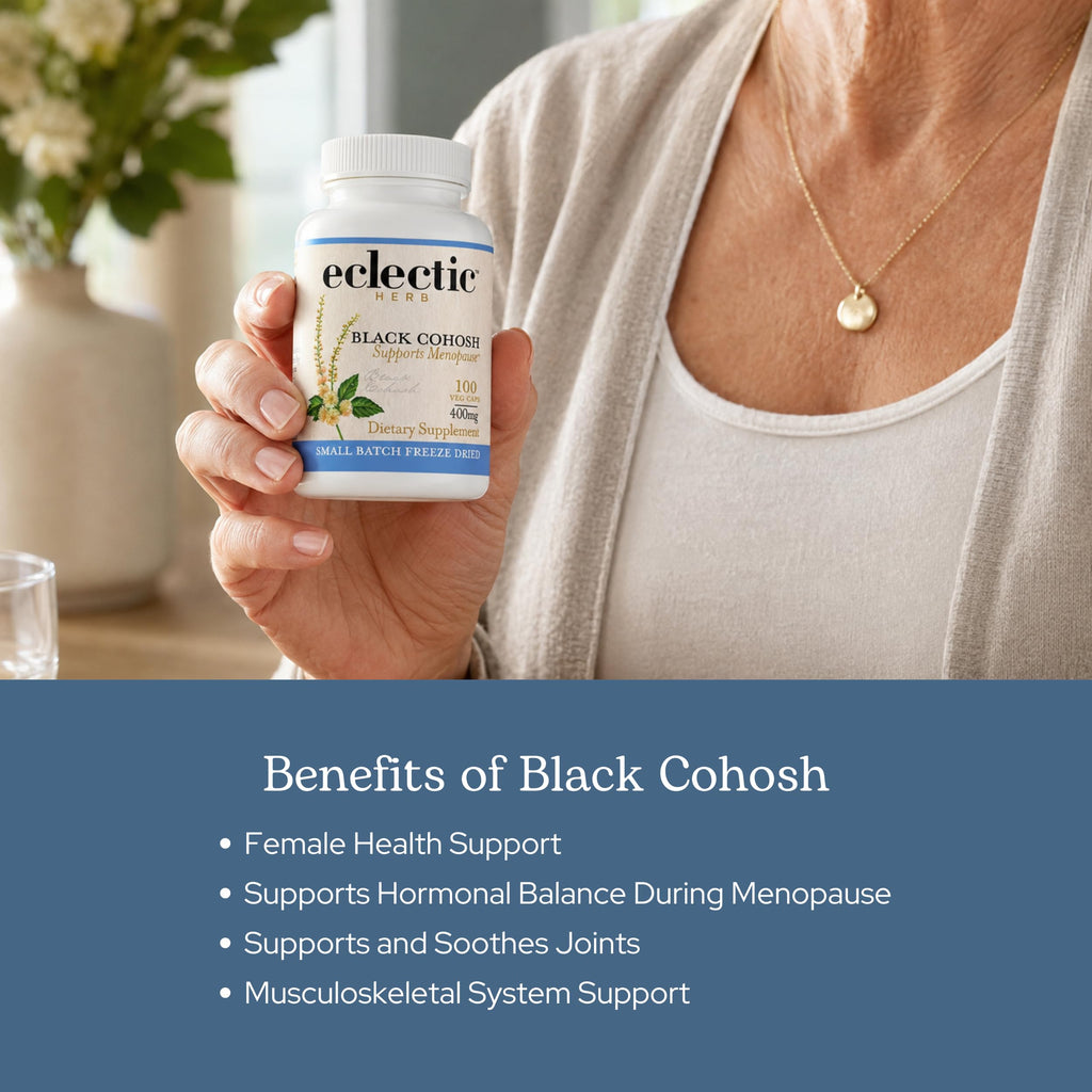 Eclectic Institute Black Cohosh Root Capsules Menopause Support - 100 Count - image 4