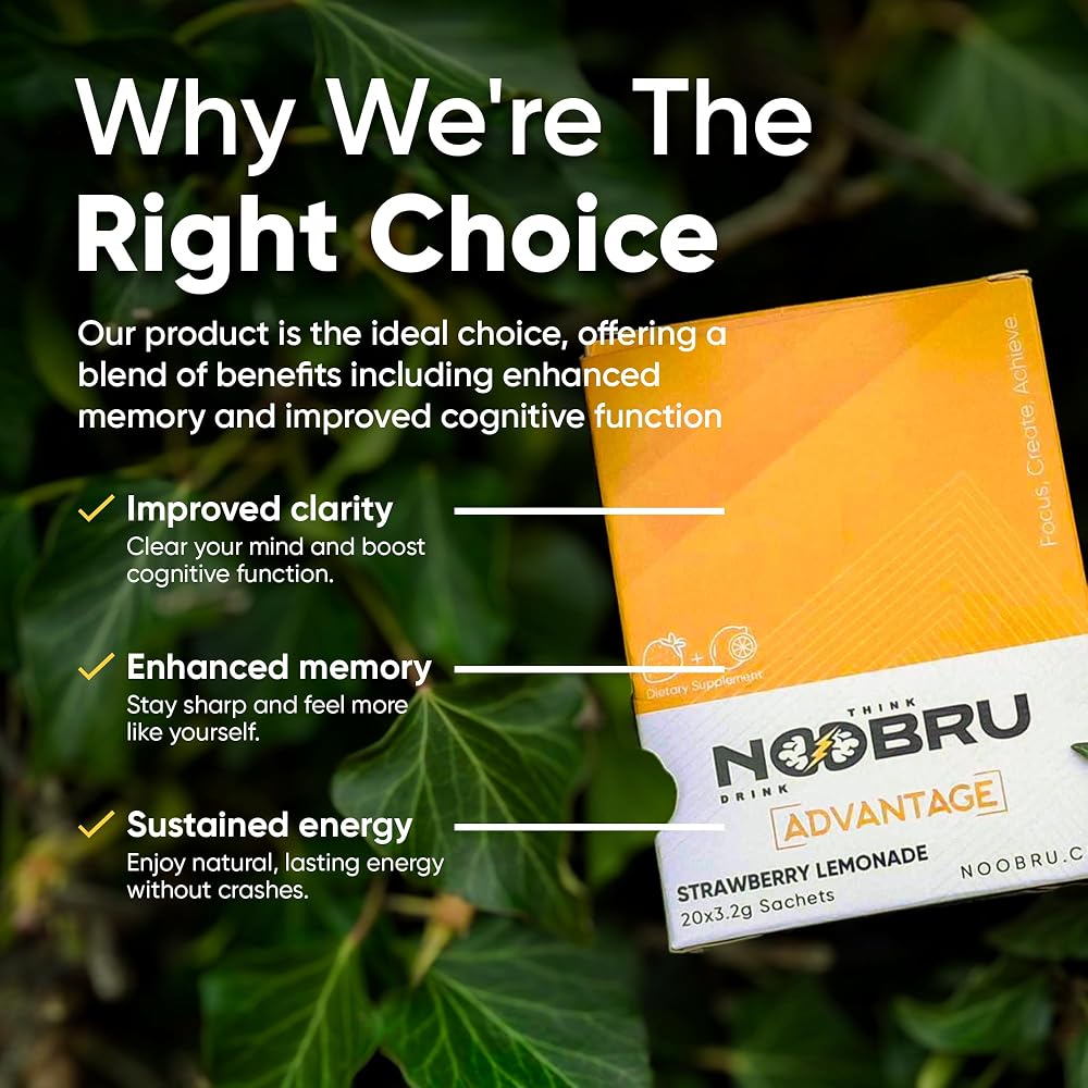 Noobru Advantage Nootropic Brain Supplement - 20 Sachets - image 3