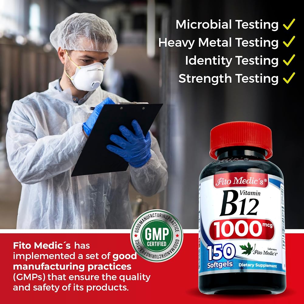 FITO MEDIC'S Vitamin B12 Softgels - 150 Softgels - image 6