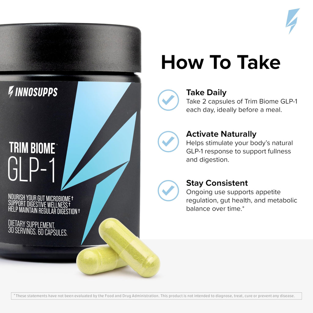 InnoSupps Trim Biome GLP-1 Supplement Appetite Control - 60 Capsules - image 6
