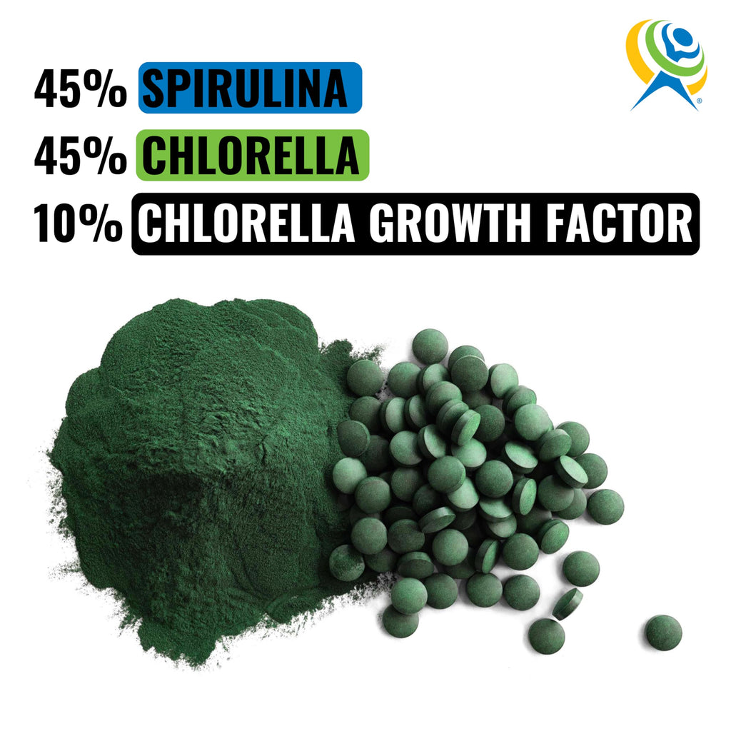 On Target Living Spirulina Chlorella + CGF Energy - 1000 Tablets - image 3