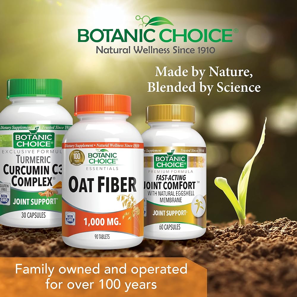 Botanic Choice Oat Fiber Supplement Digestive Support - 180 Tablets - image 6