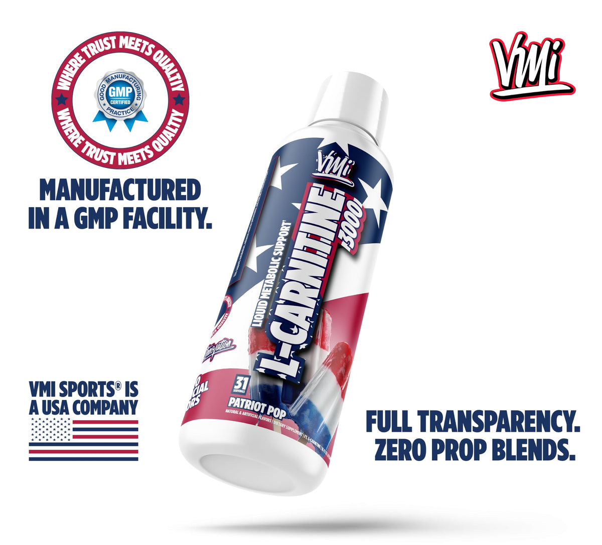 VMI Sports L-Carnitine 1500 Heat Liquid Enhanced Thermogenic