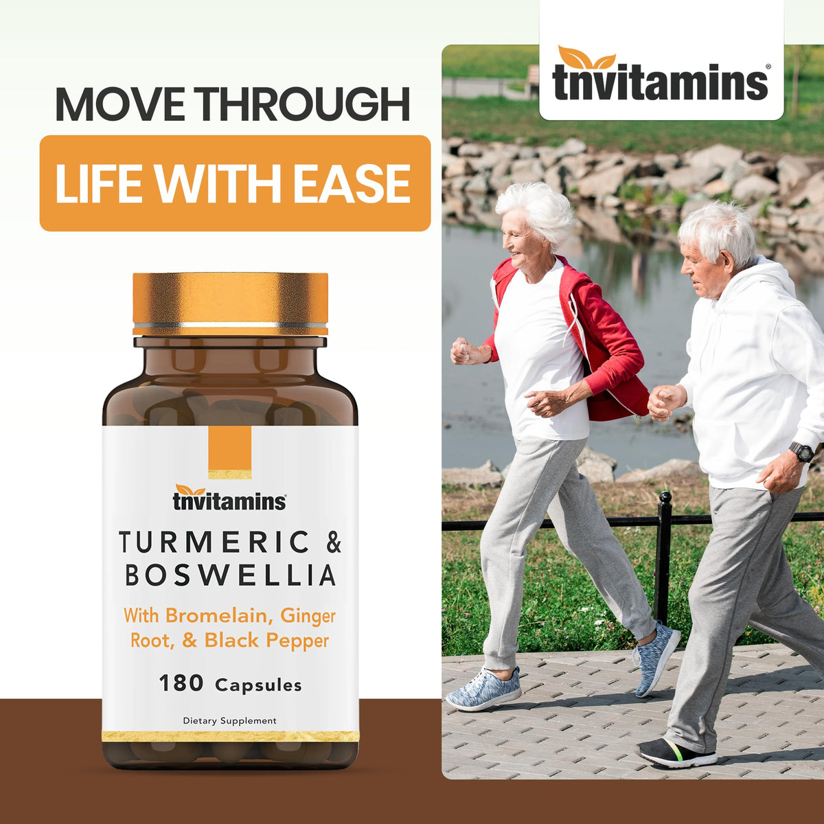 tnvitamins Turmeric & Boswellia Complex Joint Support - 180 Capsules - image 5