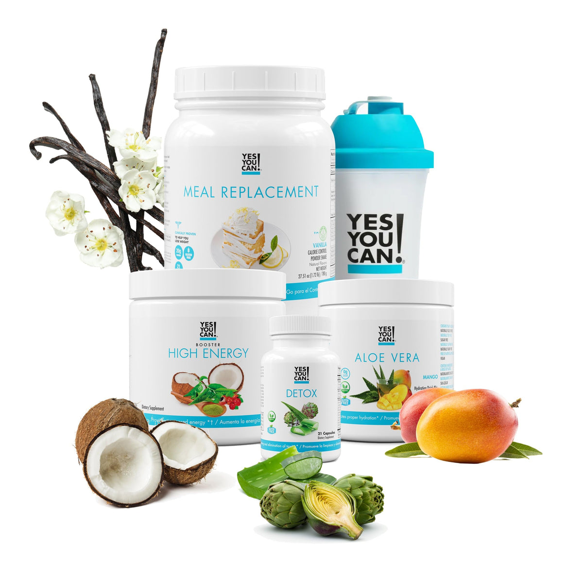 Yes You Can! Detox Plus Kit 5-in-1 Wellness - 5 Powders