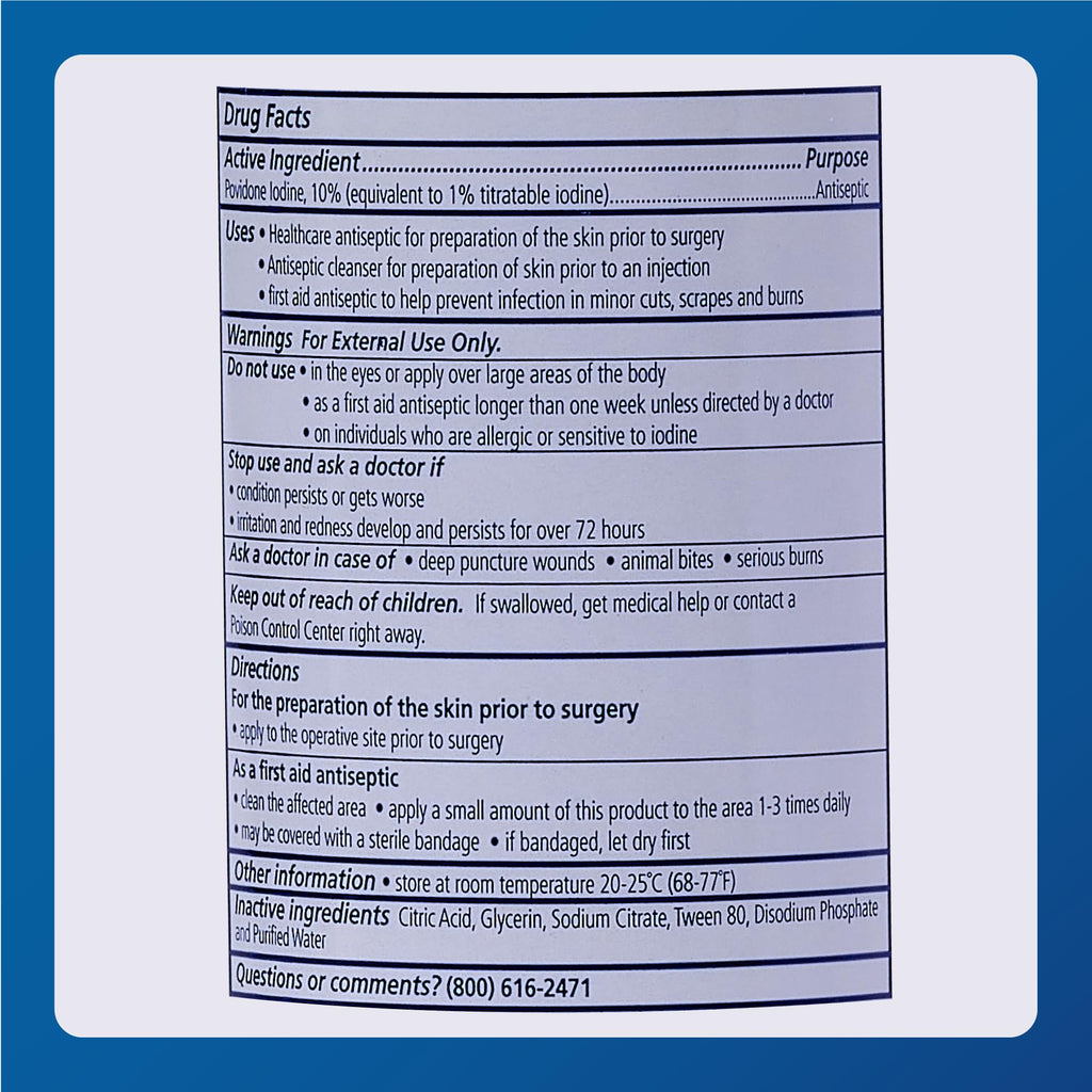 MAJOR 10% Povidone-Iodine Liquid Topical Solution - 8 Fl. Oz. - image 5