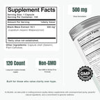 Bloofah BM Black Maca Capsules 500mg - 120 Count - image 2