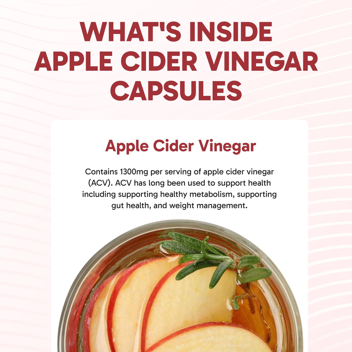 Clinical Effects Apple Cider Vinegar 1300mg - 60 Vegetarian Capsules - image 4