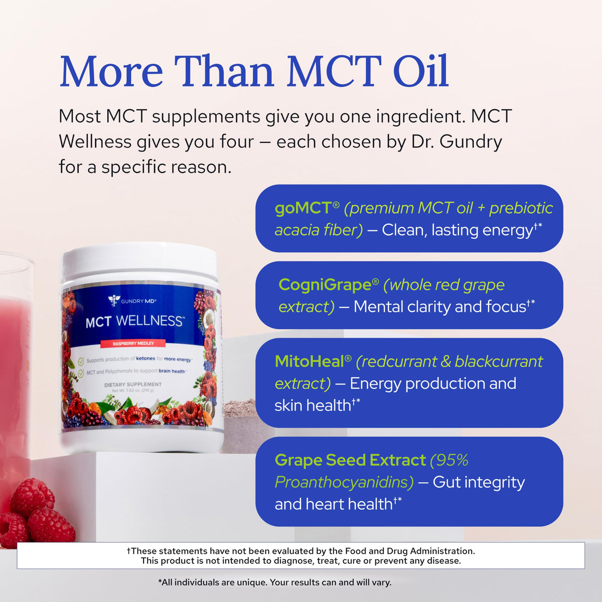 Gundry MD MCT Wellness Powder, Sugar Free