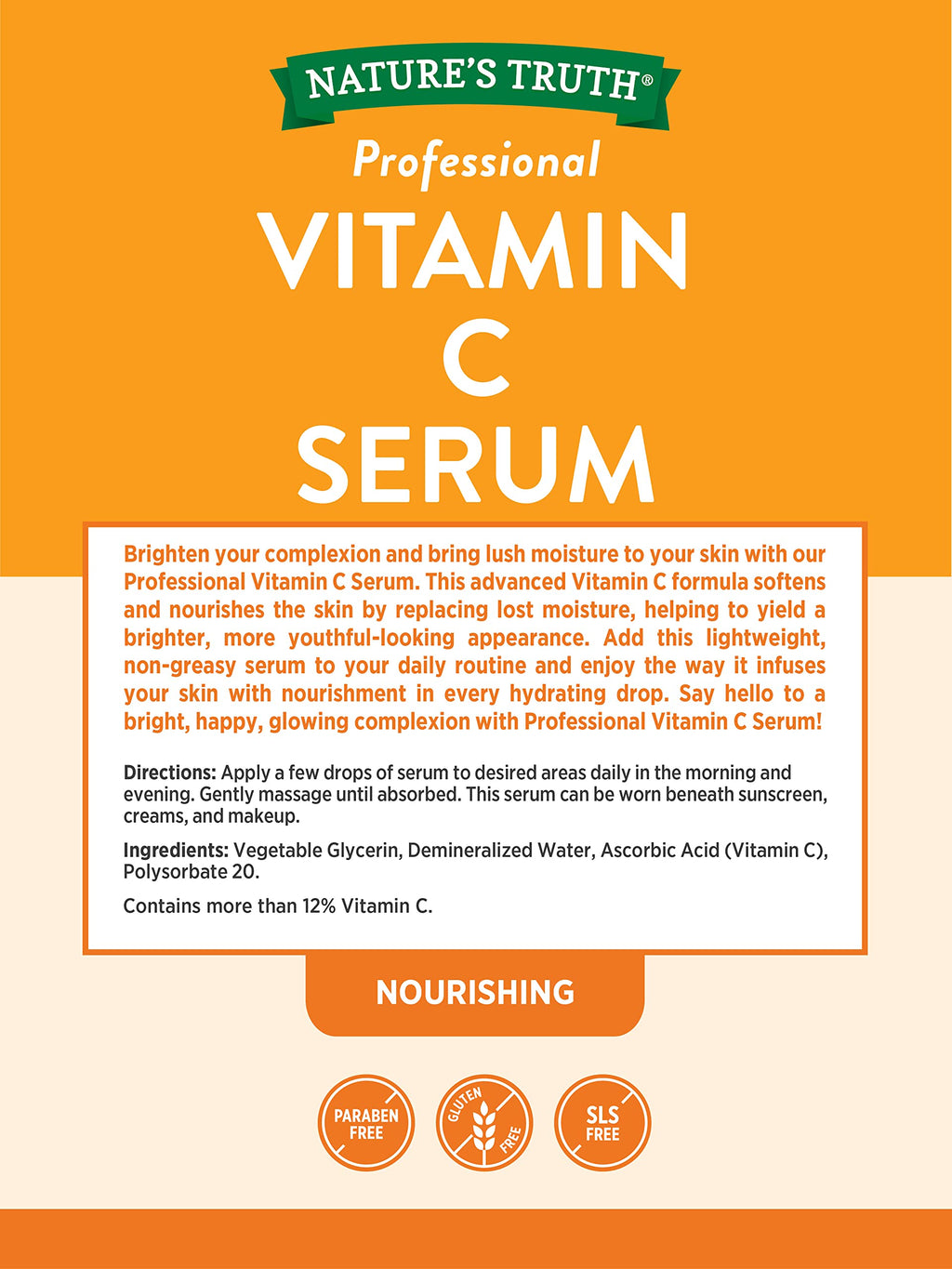 Nature's Truth Vitamin C Serum for Face & Skin - 2 fl oz - image 2