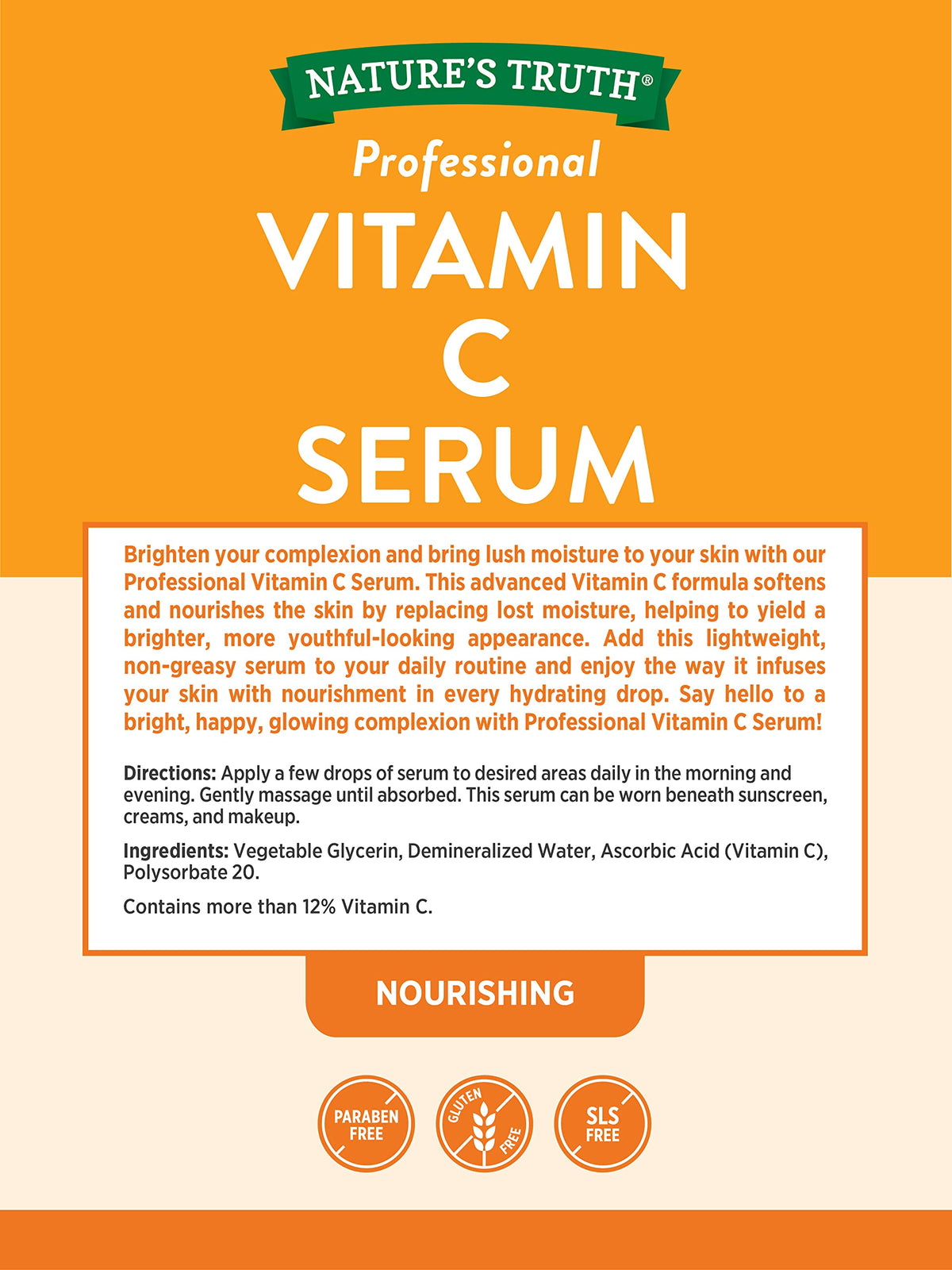 Nature's Truth Vitamin C Serum for Face & Skin - 2 fl oz - image 2