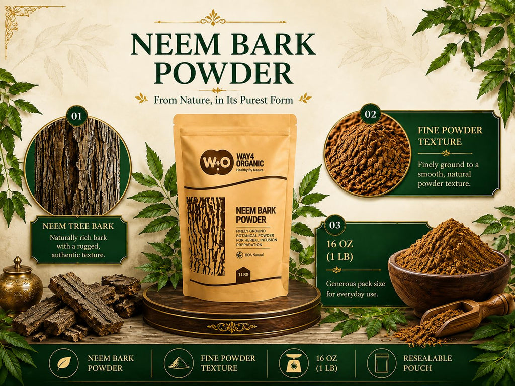 WAY 4 ORGANIC Neem Bark Powder - 16 oz - image 8