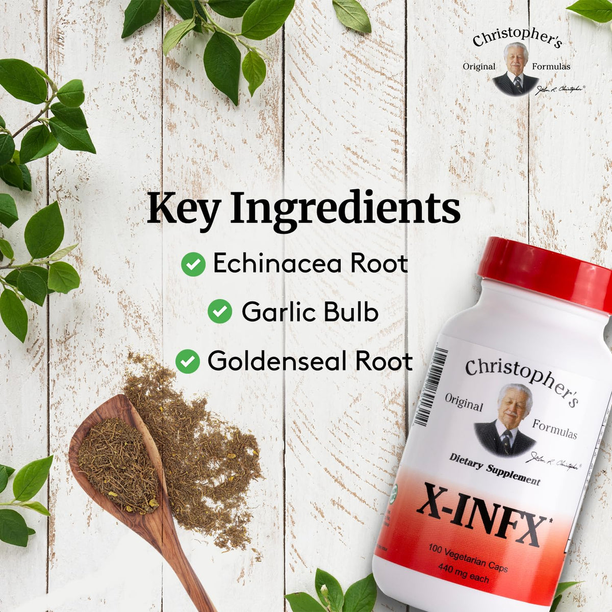 Christopher's Original Formulas X-INFX Formula, 100 Capsules