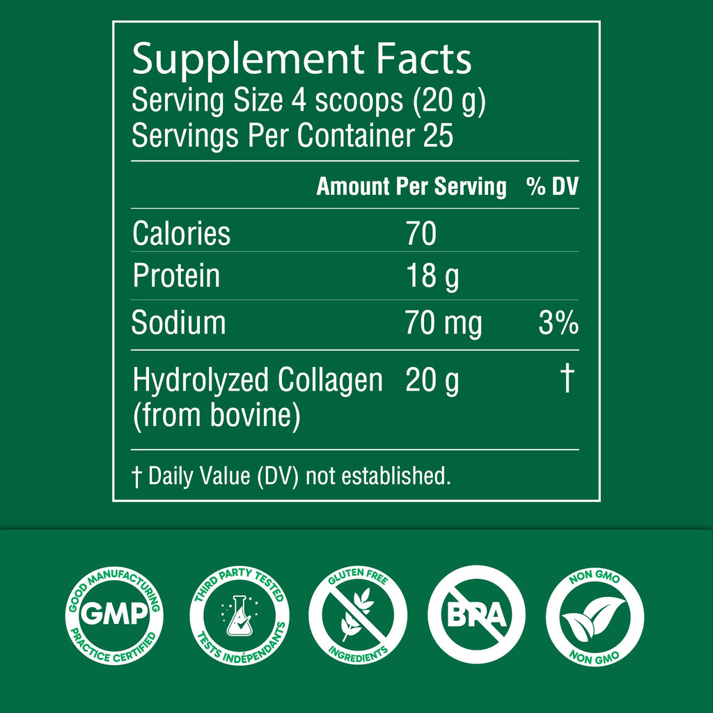 Organika Enhanced Hydrolyzed Collagen Peptides Powder
