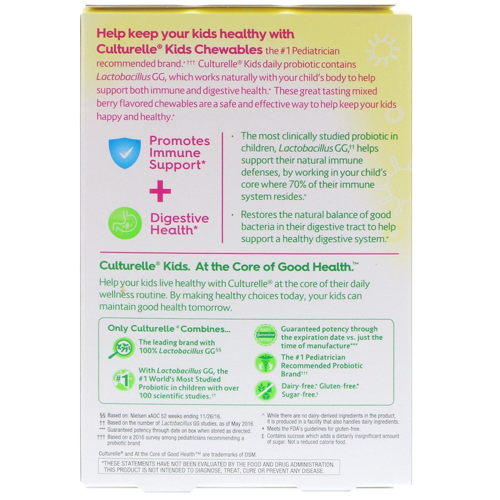 Culturelle Kids Probiotic Natural Berry Flavor - 150 Chewables - image 2