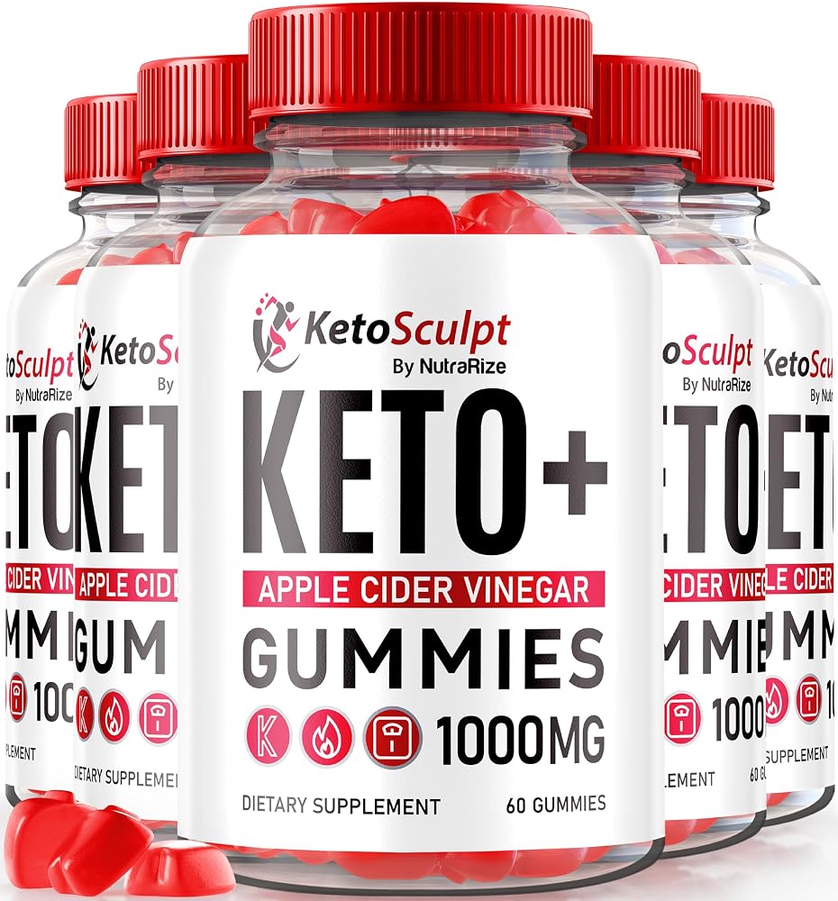 NutraRize Keto Sculpt ACV Gummies with Apple Cider Vinegar - 300 Gummies