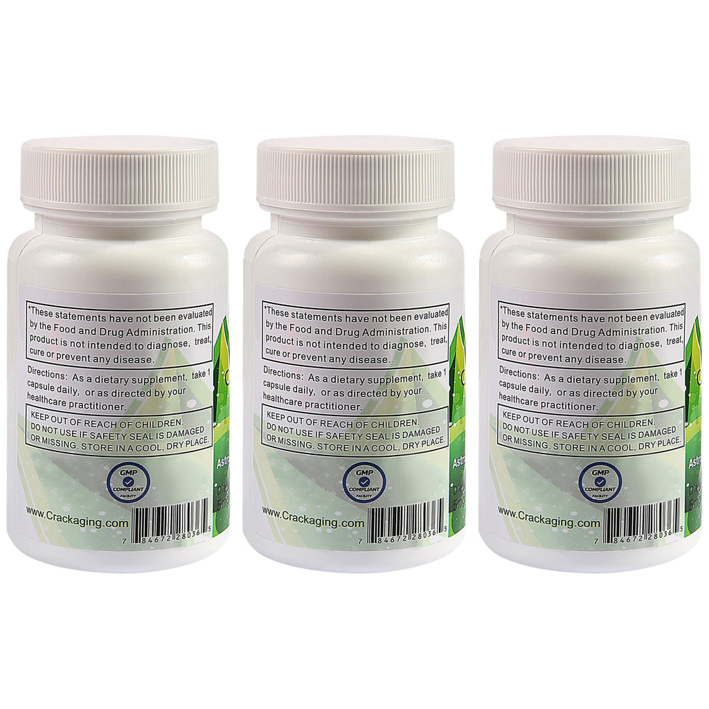 Crackaging Cycloastragenol 5 mg Capsules - 90 Vegetarian Capsules - image 3
