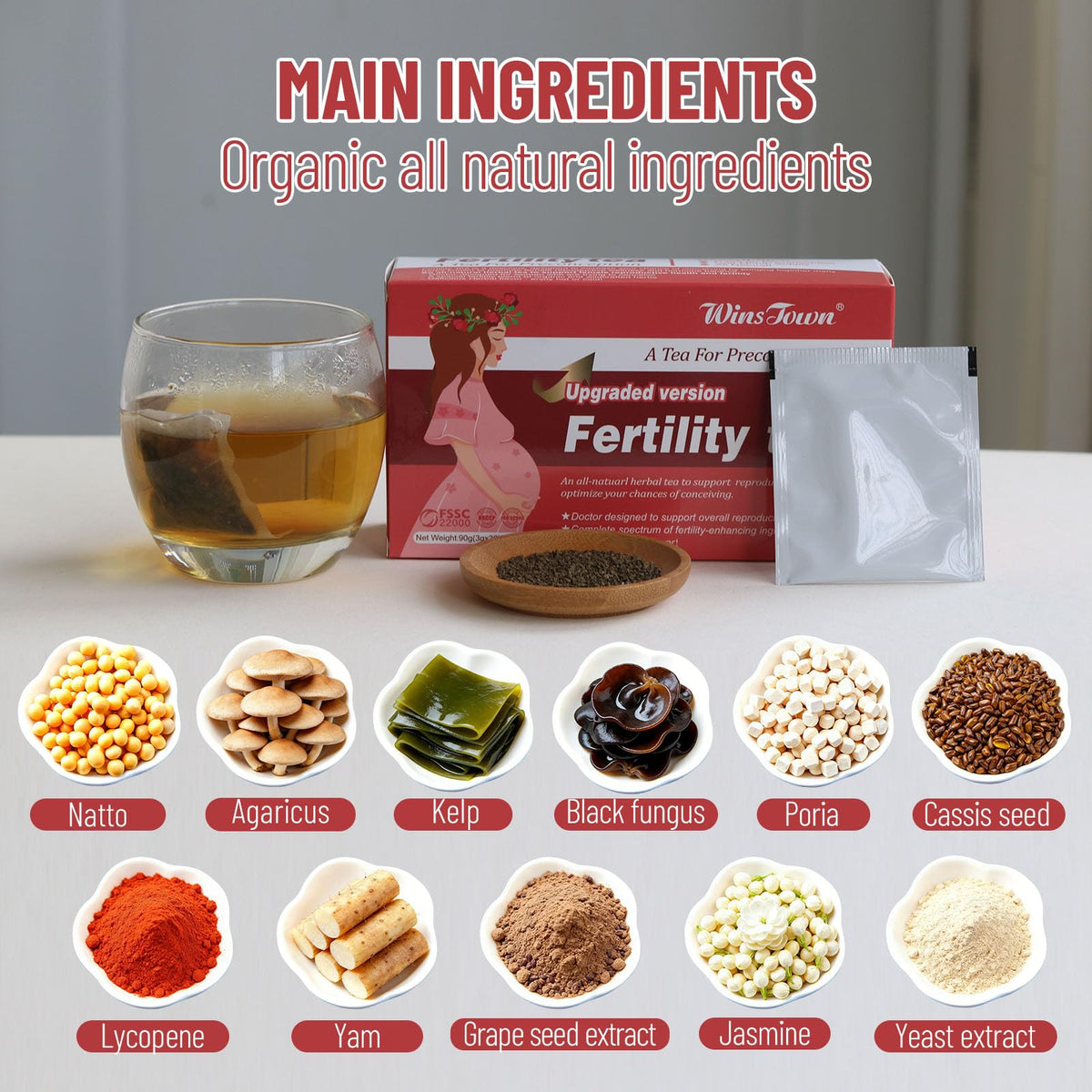 Wins Town Fertility Tea for Women - 30 Tea Bags - image 4