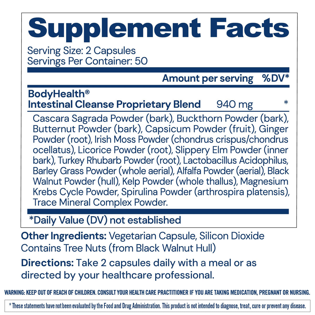 BodyHealth Intestinal Cleanse Colon Cleanser - 100 Capsules - image 2