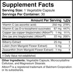 Visigard Natural Eye and Vision Support Supplement - 30 Vegetarian Capsules - image 3