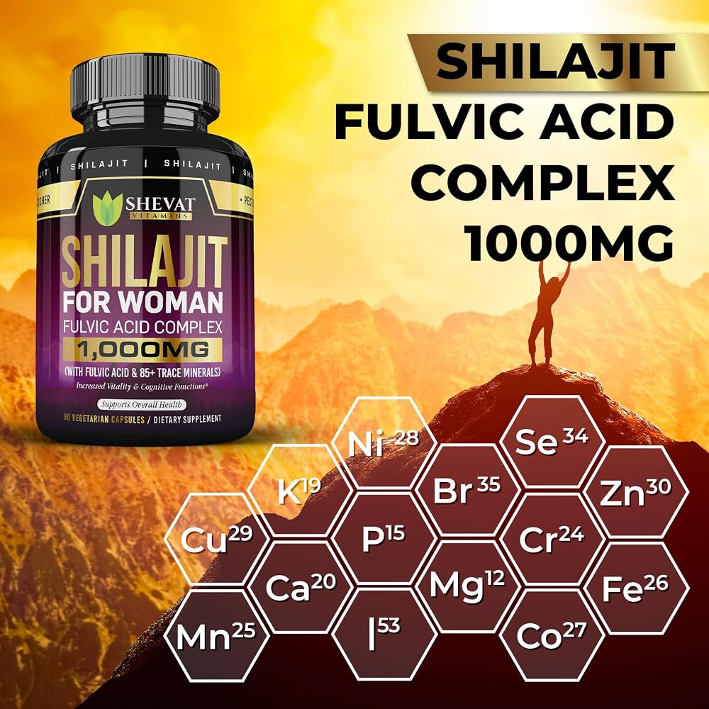 SHEVAT VITAMINS Shilajit 1000 mg Capsules Energy Support - 90 Capsules - image 7