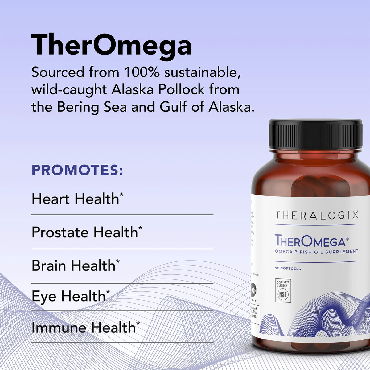 Theralogix TherOmega Omega-3 Fish Oil Supplement - 90 Softgels - image 2