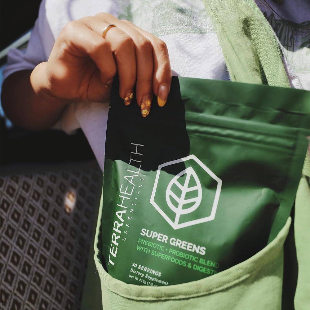 Terra Health Essentials Super Greens Powder with Prebiotics & Probiotics - image 6