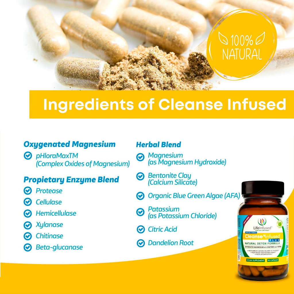 Life Infused Cleanse Plus Colon Cleanse - 90 Vegan Capsules - image 2