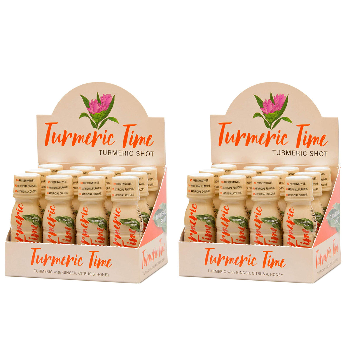 Turmeric Time Turmeric Shots - Turmeric with Ginger, Citrus & Honey