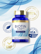 Carlyle Biotin 5000mcg for Hair, Skin, and Nails - 360 Tablets - image 5