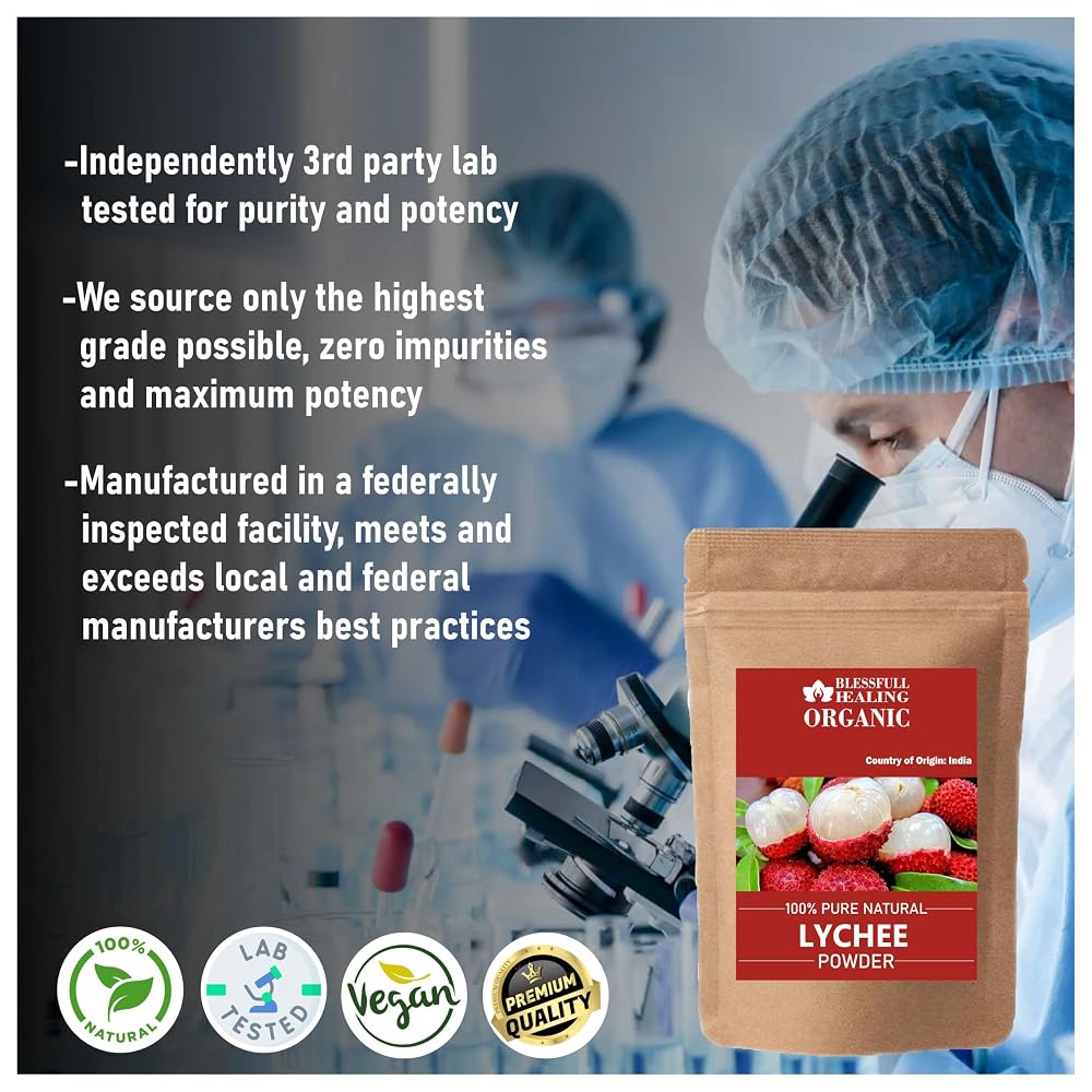 Blessfull Healing Organic Lychee Powder - 300 Grams - image 3