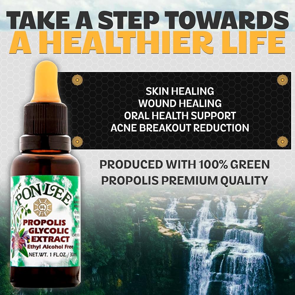 PONLEE Brazil Green Bee Propolis Extract Alcohol-Free - 3 Pack - image 5