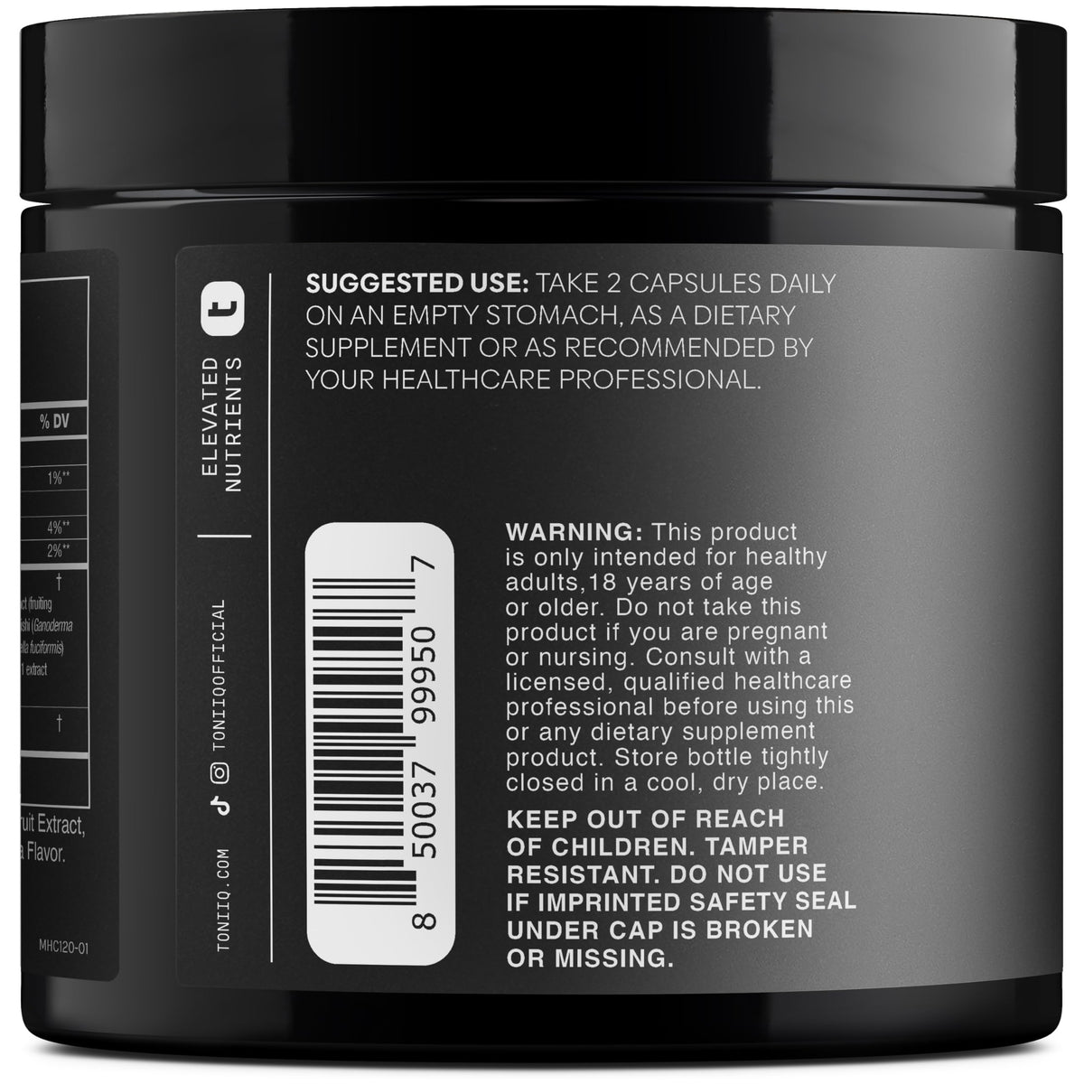 Toniiq NAC 1300mg Amino Acid Support - 240 Capsules - image 9