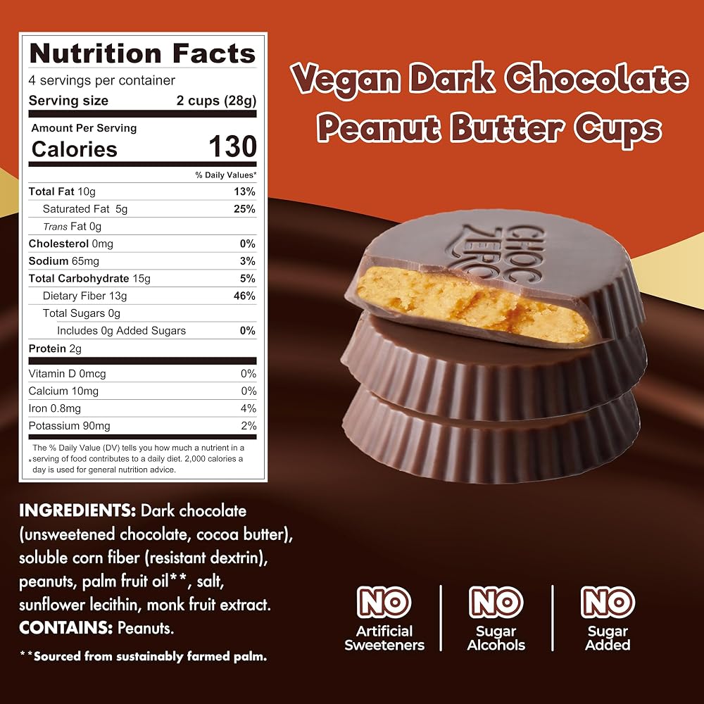 ChocZero Sugar Free Peanut Butter Cups
