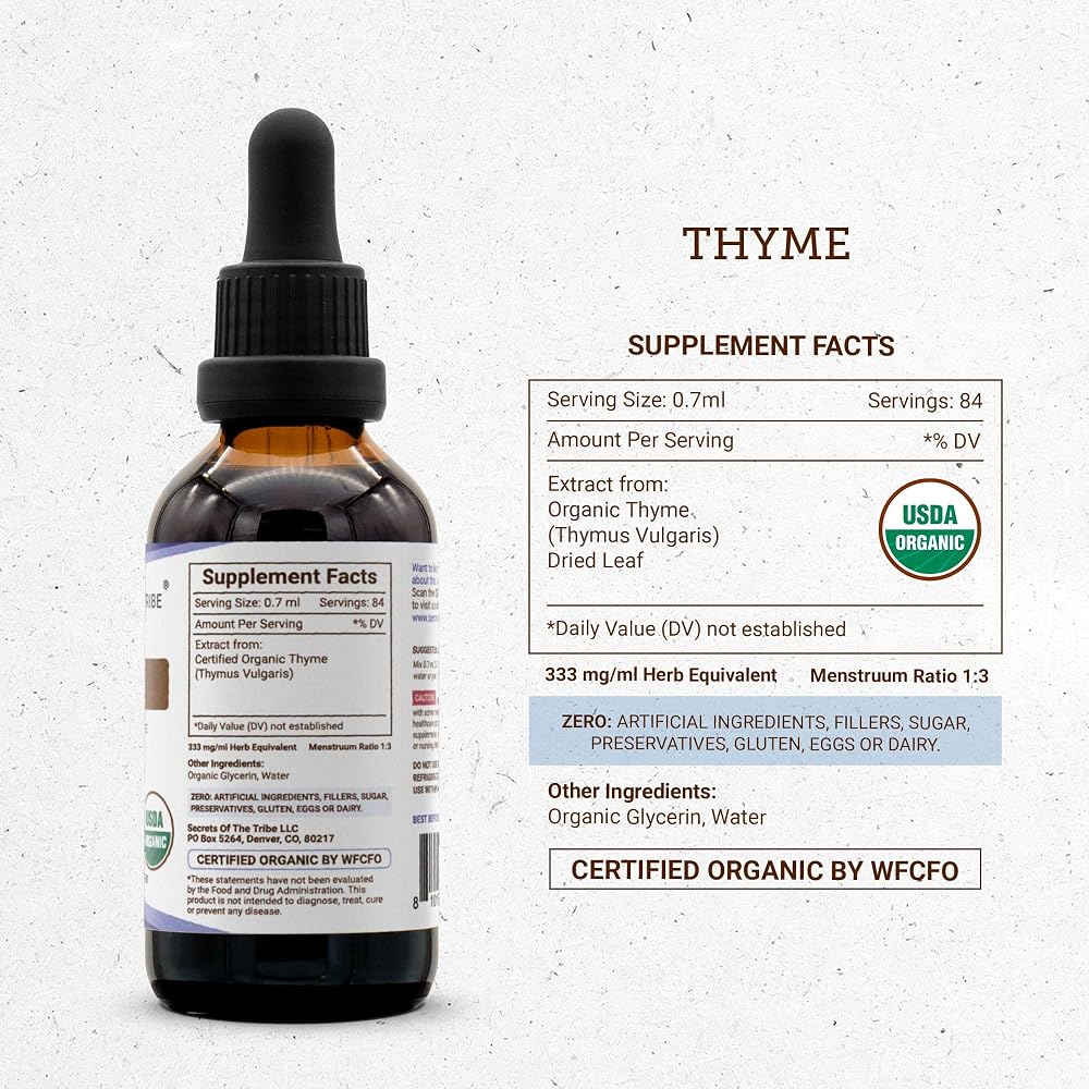 Secrets of the Tribe Thyme USDA Organic