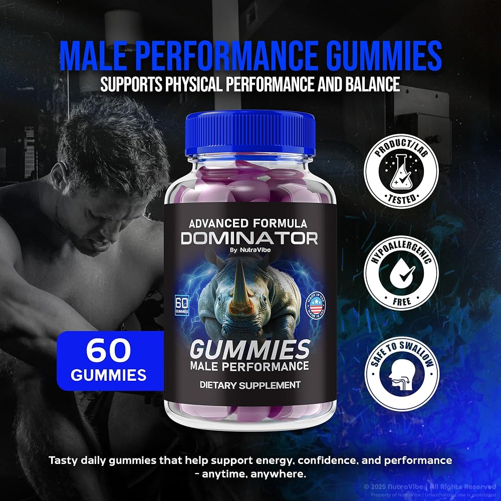 NutraRize Dominator Gummies for Men - 60 Gummies - image 4