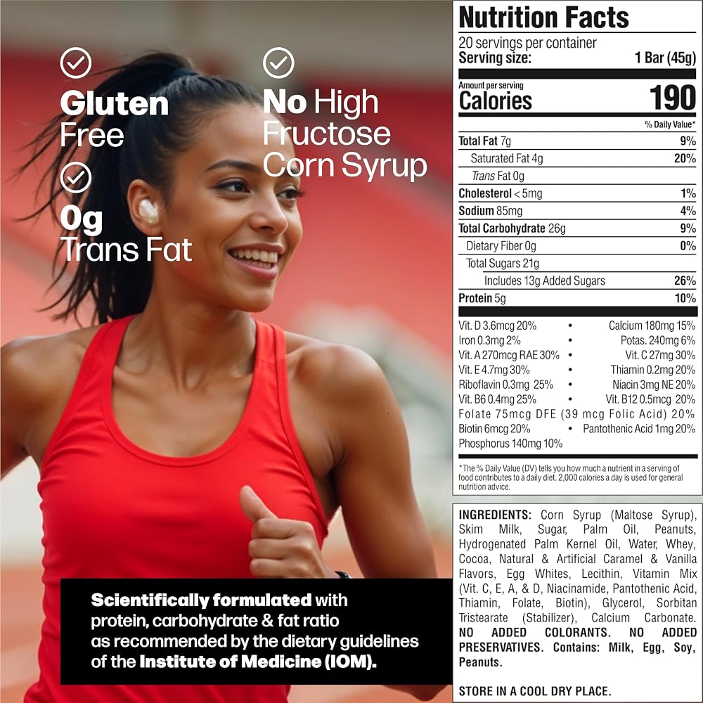 BRAVEN Bar Chocolate Caramel Nut Energy Bar - 10 Pack - image 6