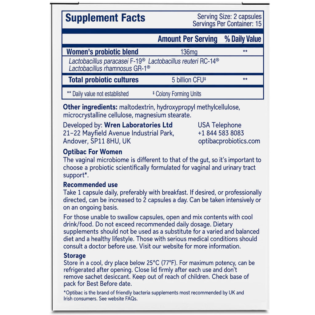 Optibac Probiotics for Women - 30 Capsules - image 4
