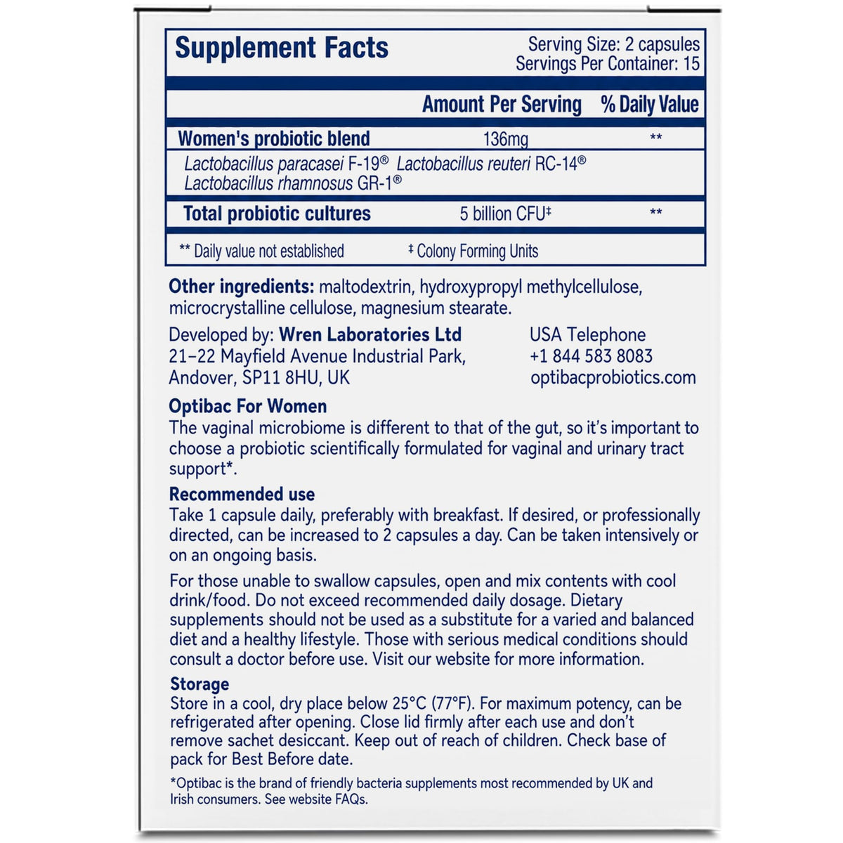 Optibac Probiotics for Women - 30 Capsules - image 4