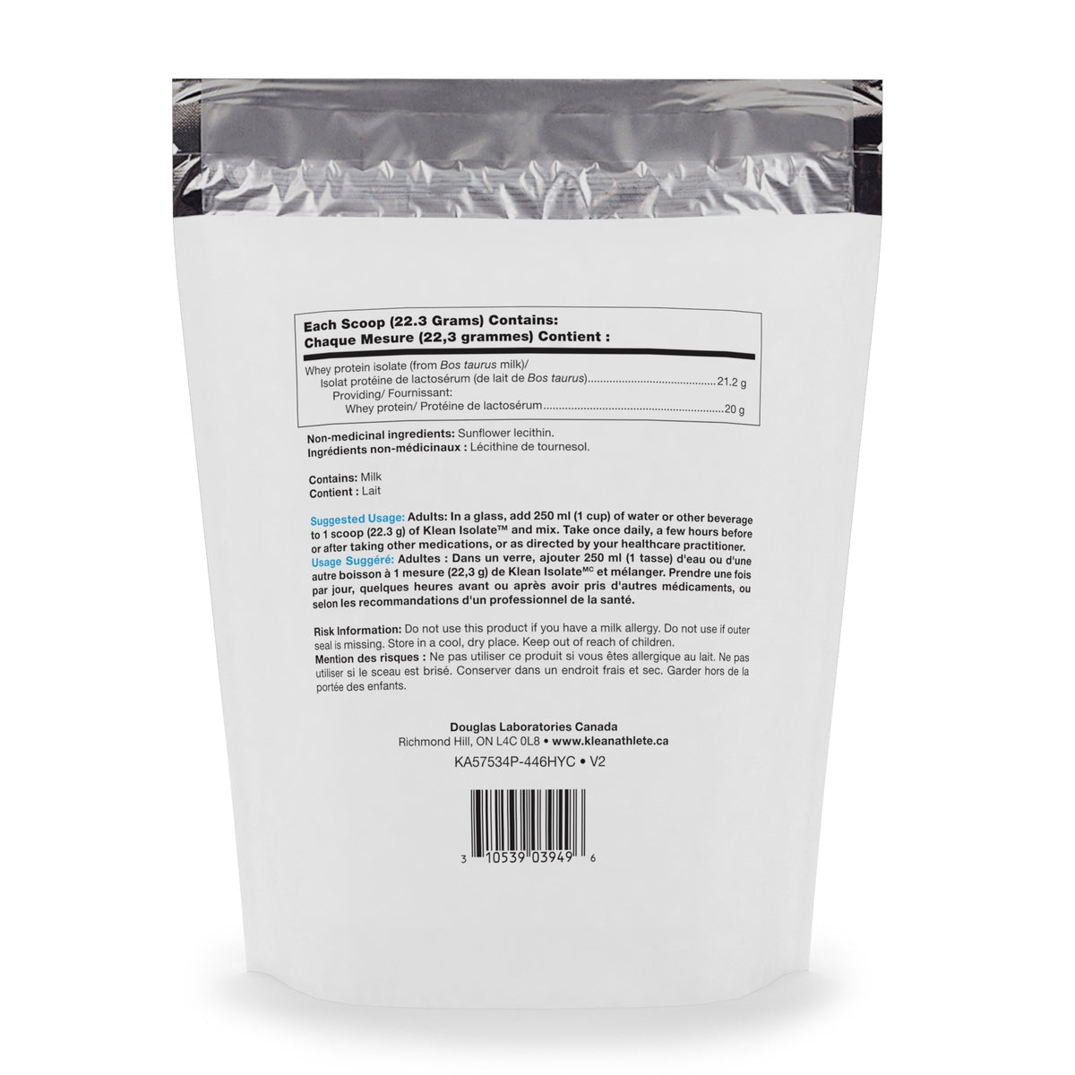 Klean Athlete Klean Isolate Whey Protein - 20 Servings - image 2