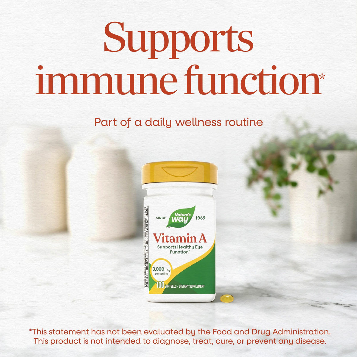 Nature's Way Vitamin A 3,000 mcg Softgels - 100 Count - image 3