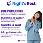 Healthfare Melatonin 60mg High-Strength Sleep Support - 180 Vegetarian Capsules - image 6