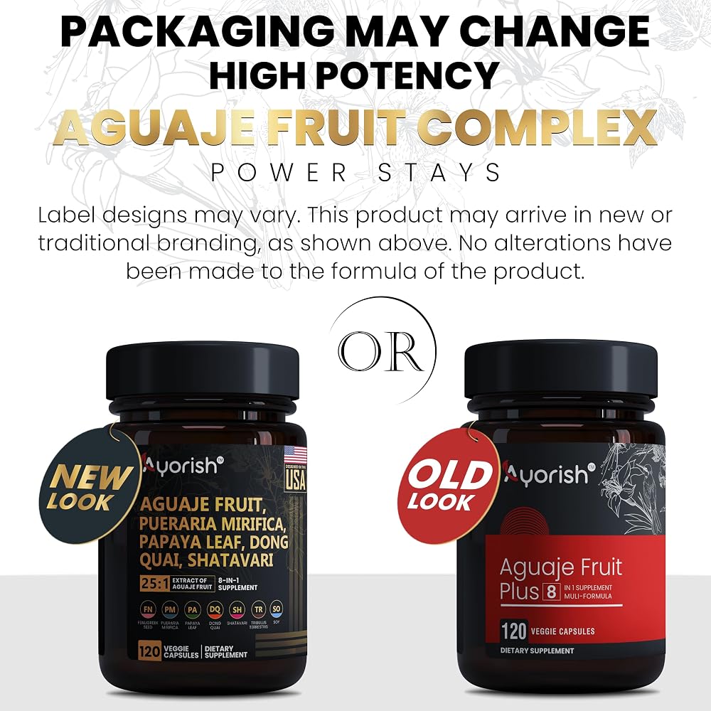 Ayorish Aguaje Fruit Supplement 1000mg with Pueraria Mirifica - image 2