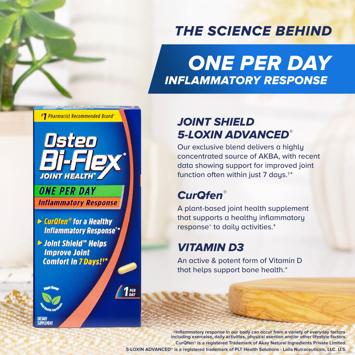 Osteo Bi-Flex One Per Day Inflammatory Response CurQfen - 30 Capsules - image 6