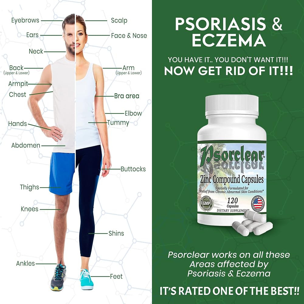 Psorclear Psoriasis & Eczema Relief - 120 Capsules - image 4