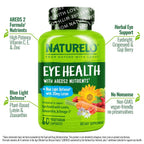 NATURELO Eye Vitamins AREDS 2 Formula - 120 Vegan Capsules - image 2