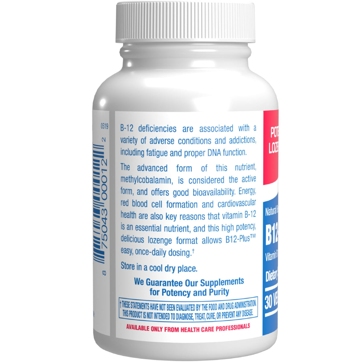 Anabolic Laboratories Vitamin B12 Methylcobalamin 1000 mcg - 30 Lozenges - image 3