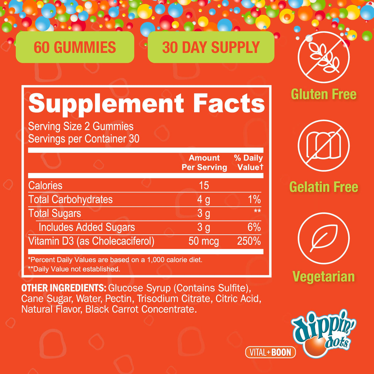 Vital+Boon Vitamin D3 Gummies