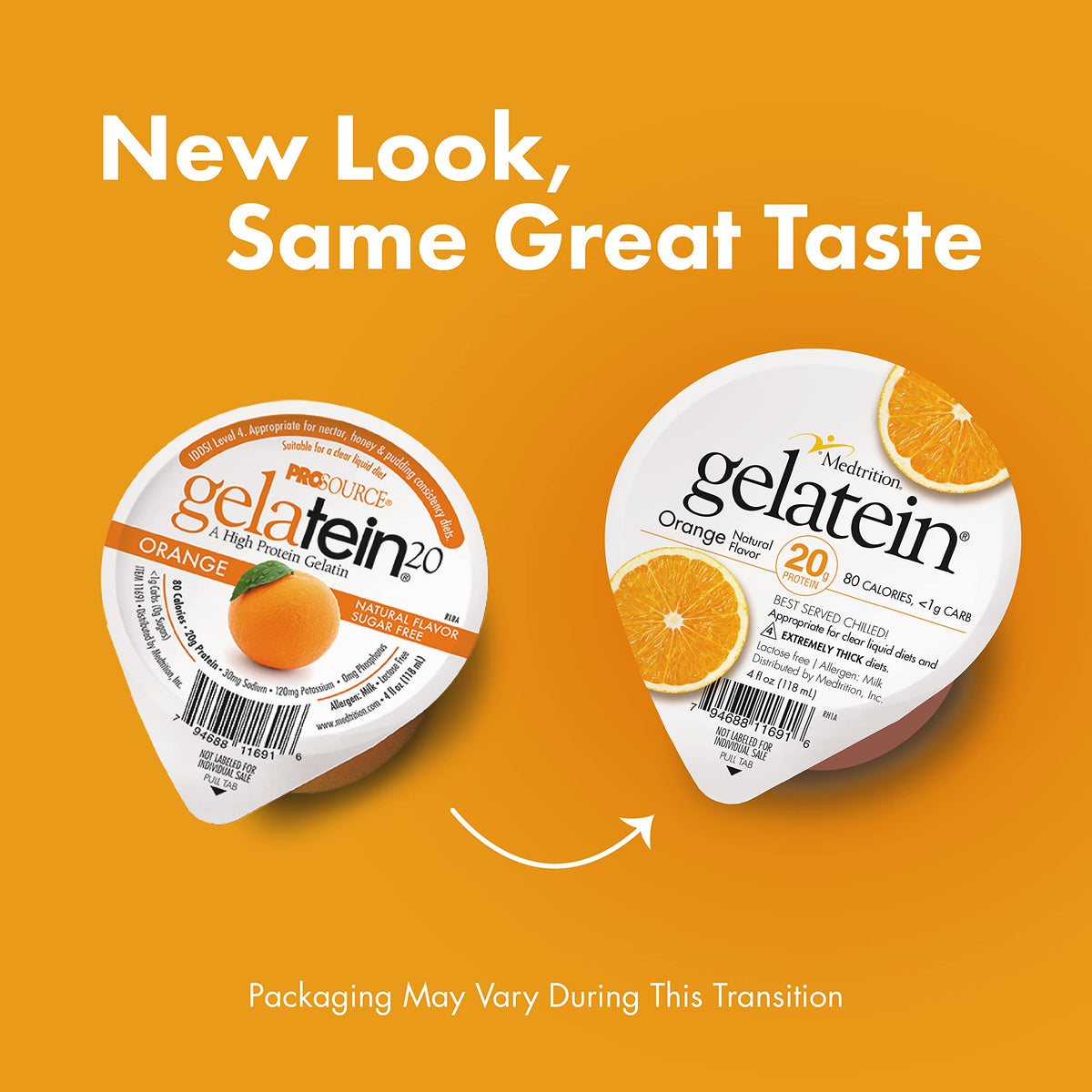 Medtrition Gelatein Orange Protein Gelatin 20g - 12 Pack - image 3