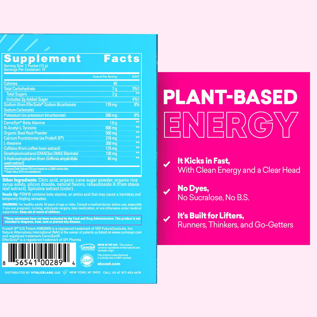 EBOOST POW Natural Pre-Workout